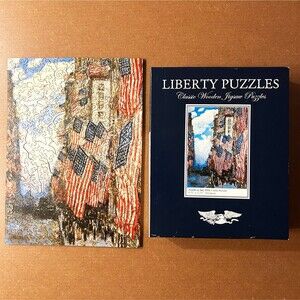 Liberty Puzzles Wooden Jigsaw Puzzle 4th of July 1916 Childe Hassam 234 Pieces